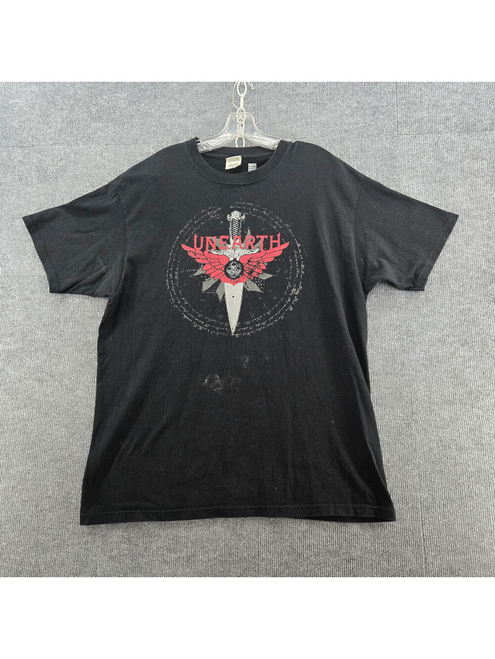 Anvil Unearth Band Graphic T-Shirt XL Black Metal Concert Tee